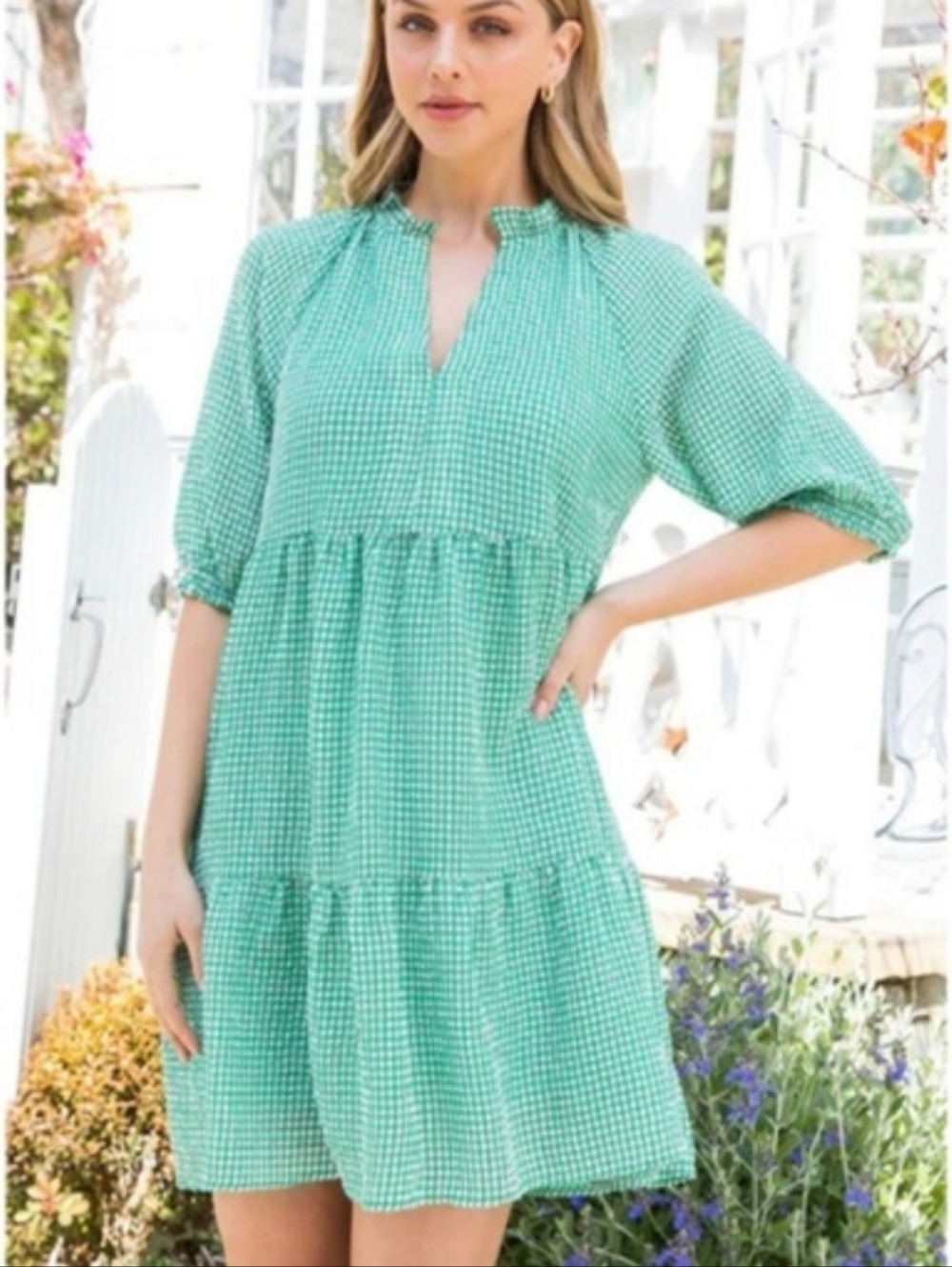 Anthropologie NWT! THML Gingham Dress
